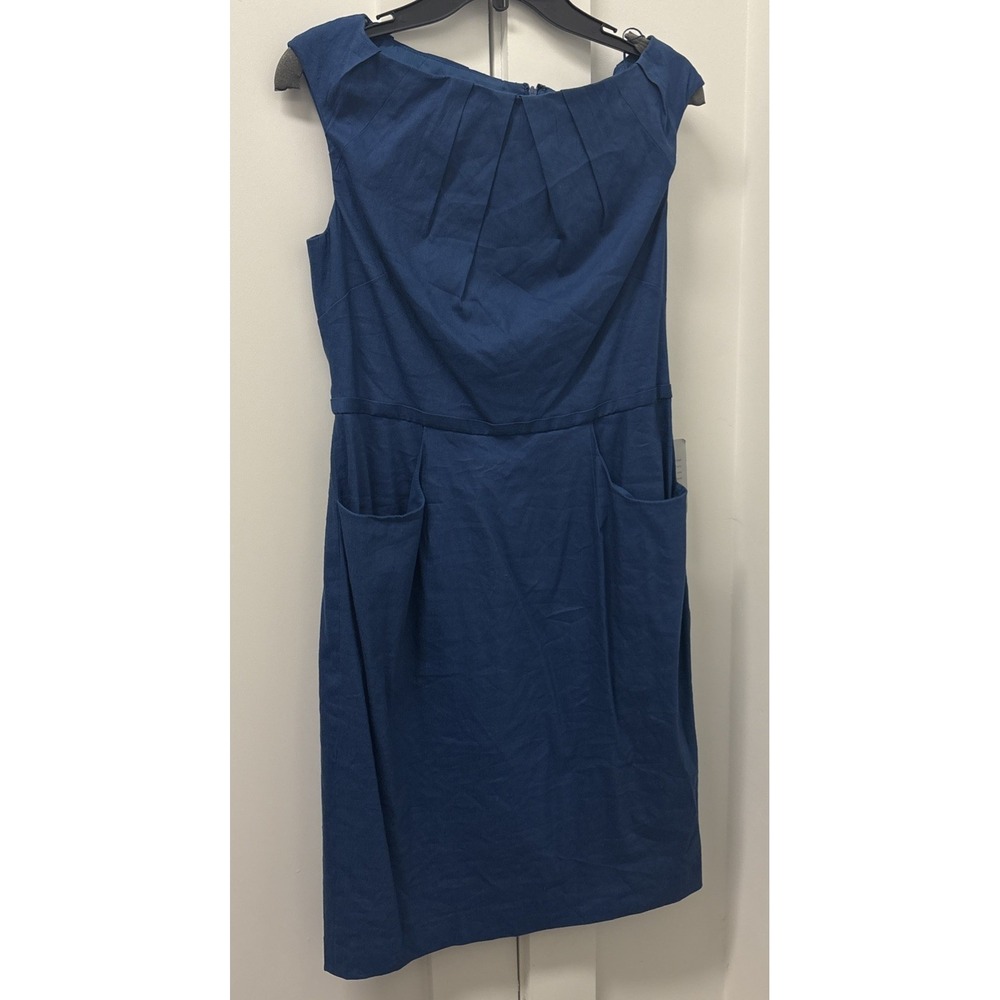 Adrianna Papell NWT Size 12 Sheath Sleeveless Linen Blend Dress